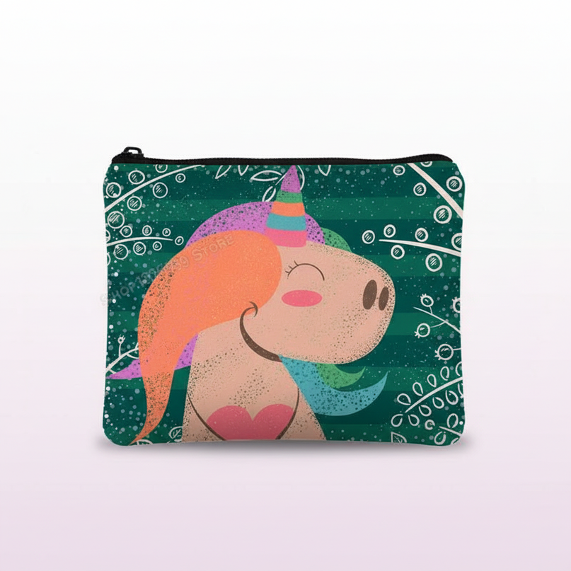 unicorn whimsical coin purse - white-bg