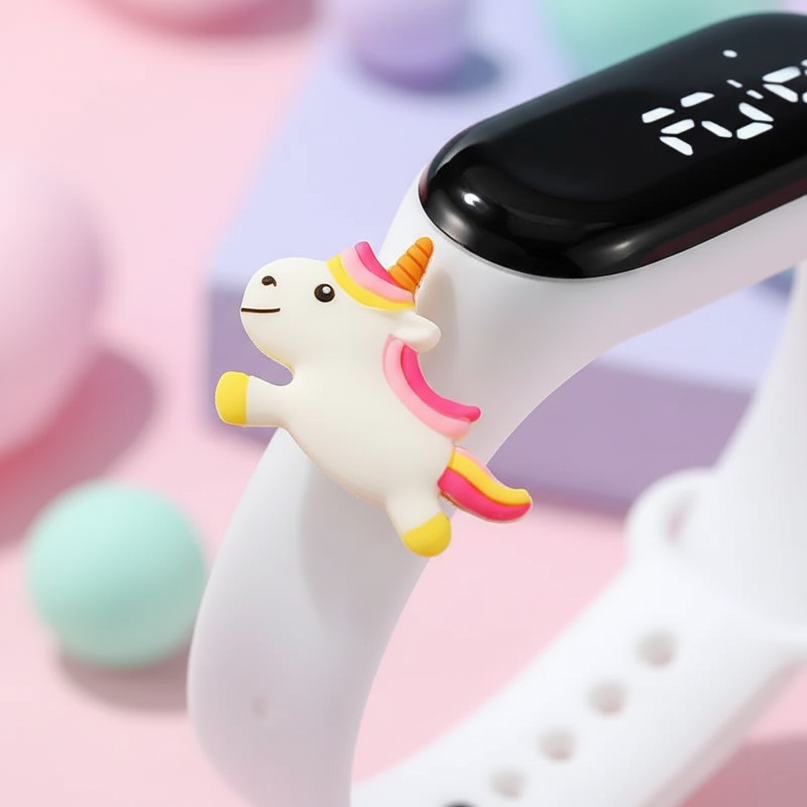 unicorn white watch - detail