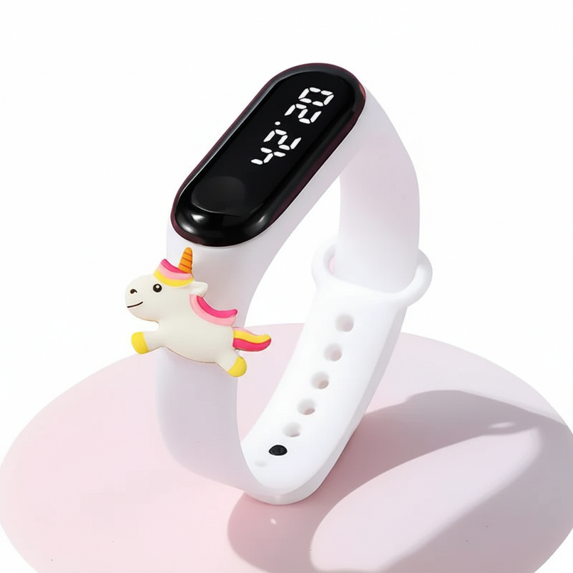 unicorn white watch - white-bg