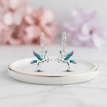 unicorn wings earrings - lifestyle