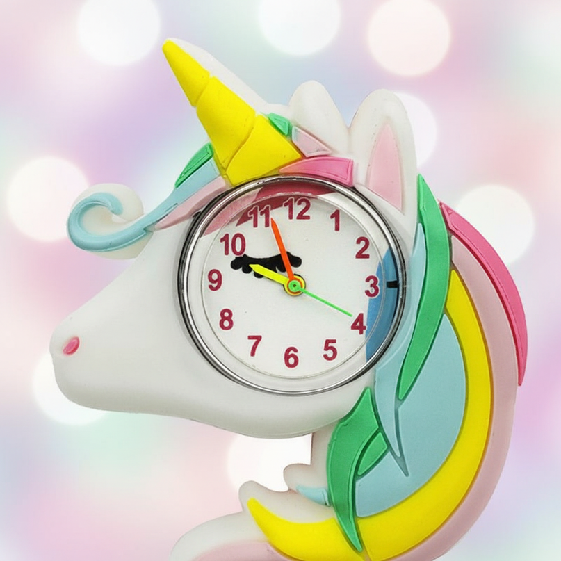 unicorn winking watch - detail