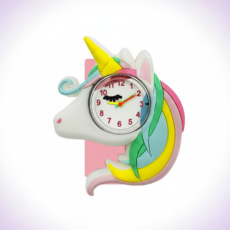 unicorn winking watch - white-bg