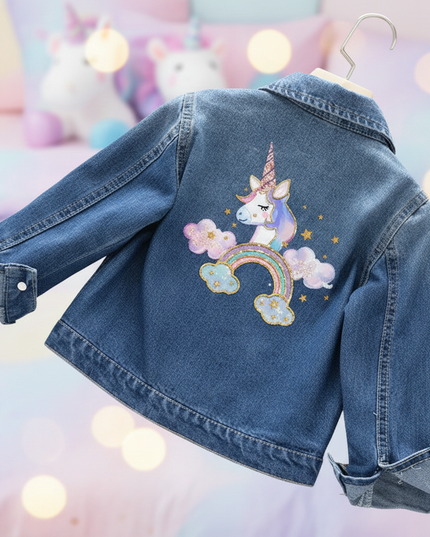 unicorn winter jacket girl - lifestyle