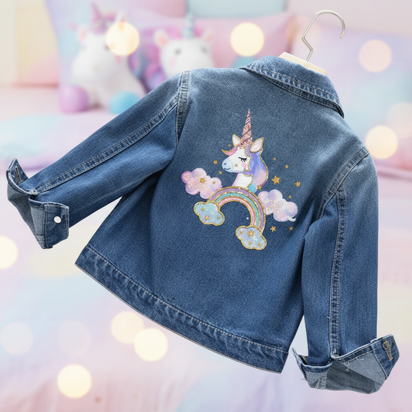 unicorn winter jacket girl - lifestyle