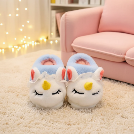 unicorn winter slippers - lifestyle