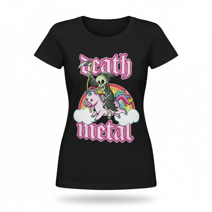 unicorn womens t shirt - white-bg