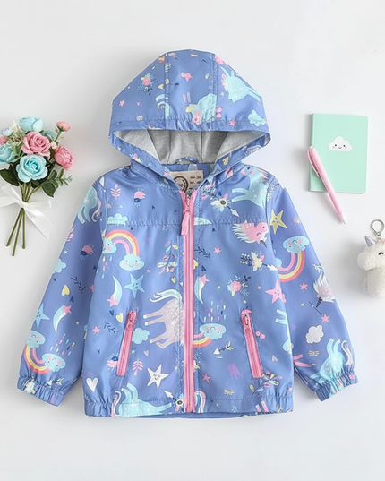 unicorn zip jacket - flat-lay