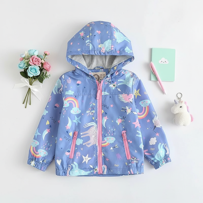 unicorn zip jacket - flat-lay