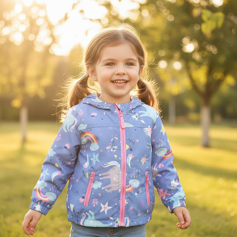 unicorn zip jacket - in-use