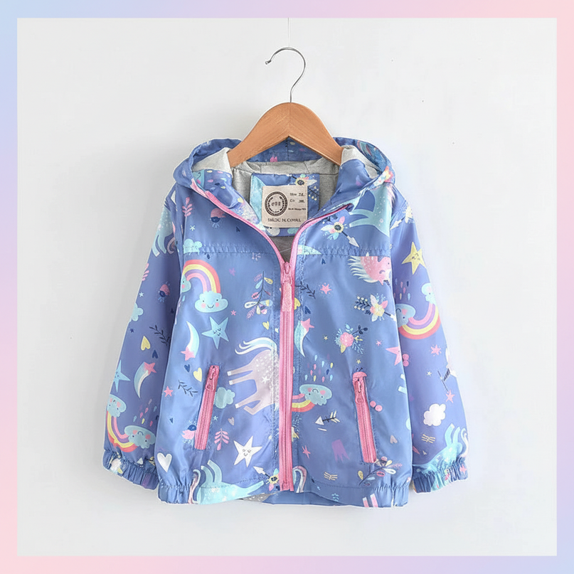unicorn zip jacket - white-bg