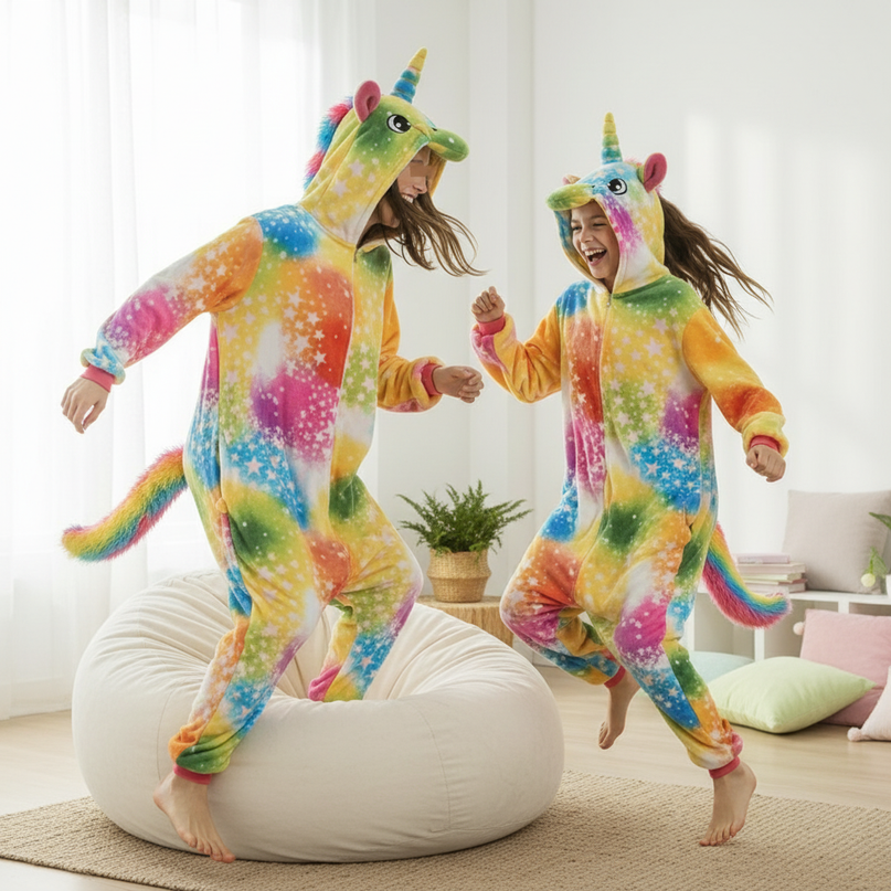unisex unicorn onesie - in-use