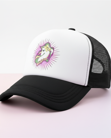 unisex unicorn snapback hat - white-bg