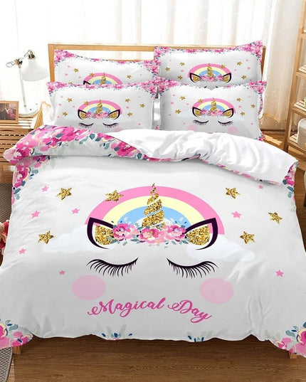 Bedroom Decor Unicorn Bed Set