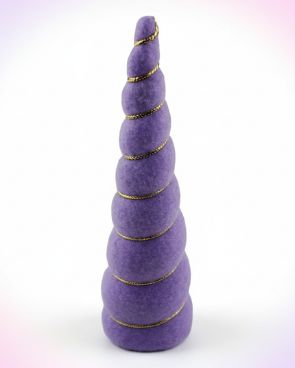 violet unicorn horn - white-bg