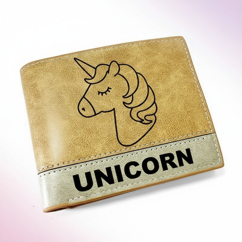 wallet with unicorn - white-bg