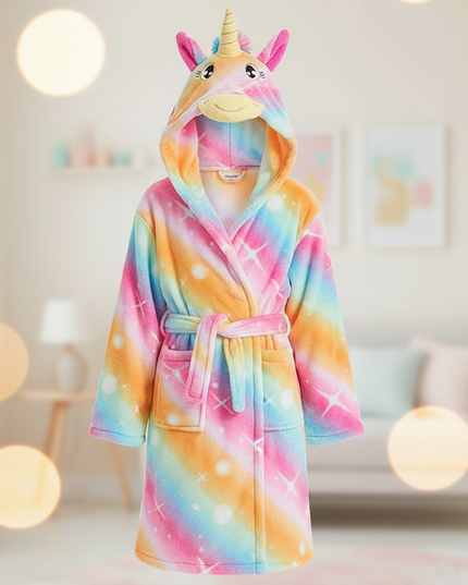 warm unicorn robe - lifestyle