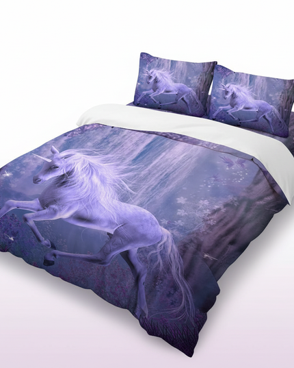 waterfall unicorn bedding - white-bg
