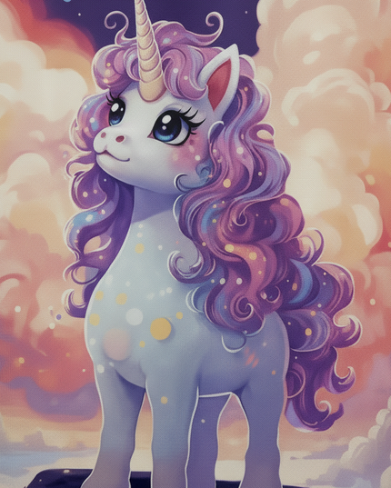 waterproof unicorn shower curtain - detail