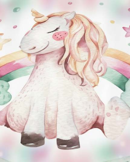 whimsical unicorn bedding - detail