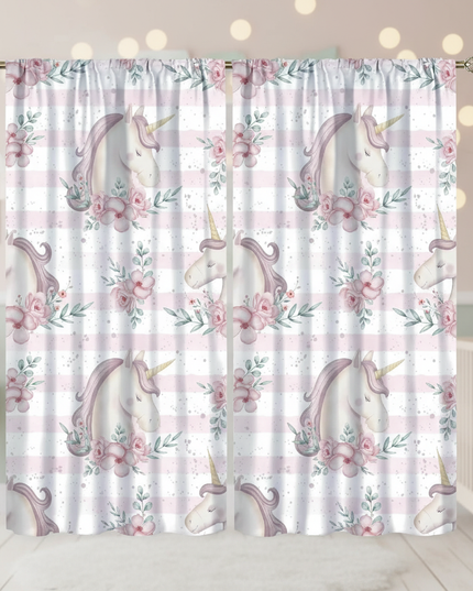 whimsical unicorn curtains - lifestyle