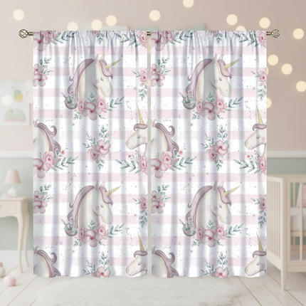 whimsical unicorn curtains - lifestyle