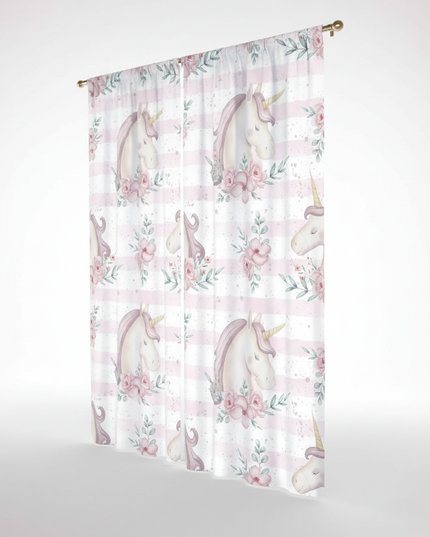 whimsical unicorn curtains - white-bg