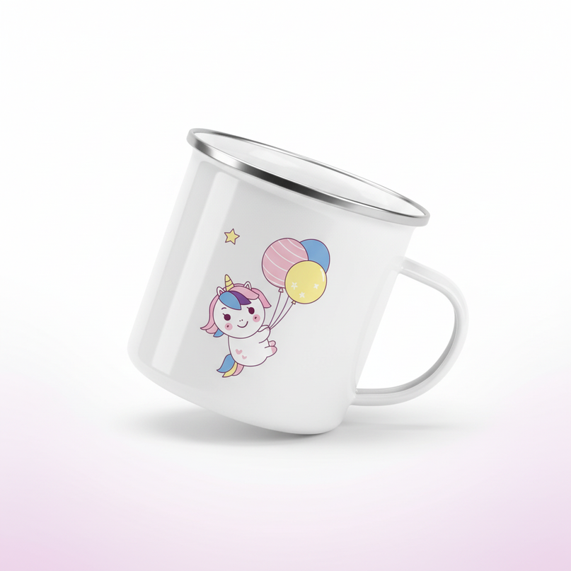 whimsical unicorn mug - white-bg