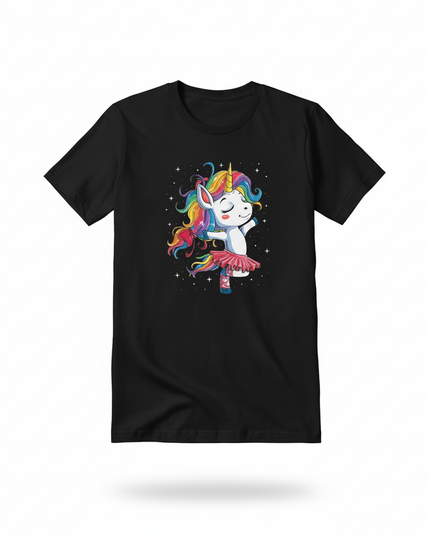 whimsical unicorn shirt - white-bg