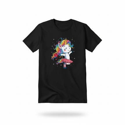 whimsical unicorn shirt - white-bg