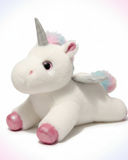 white alicorn plush - white-bg