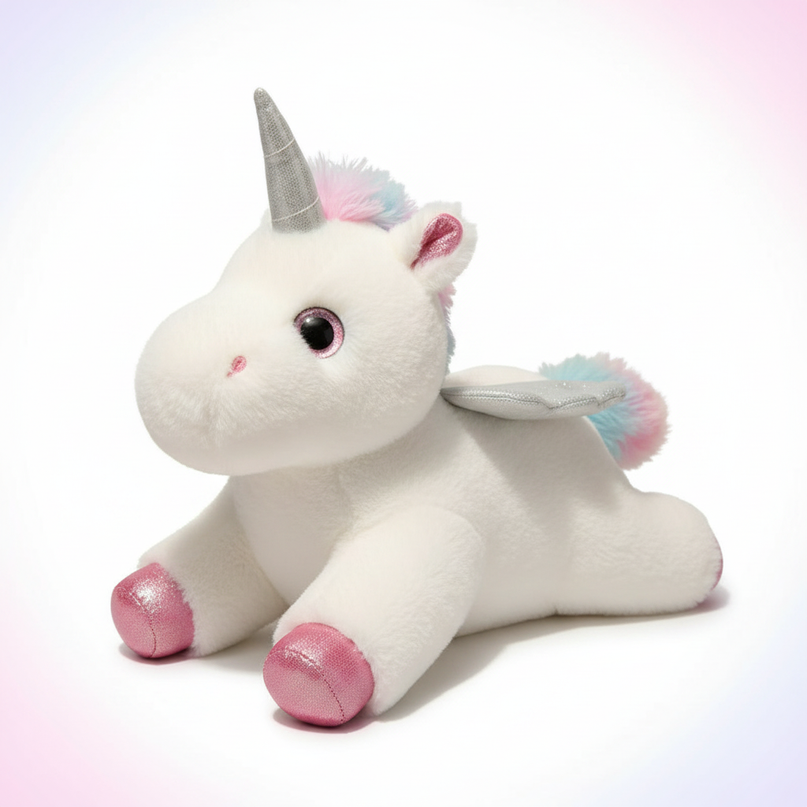 white alicorn plush - white-bg