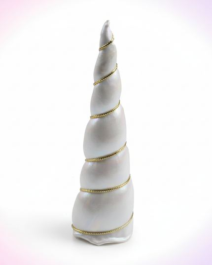 white gold unicorn horn set - white-bg