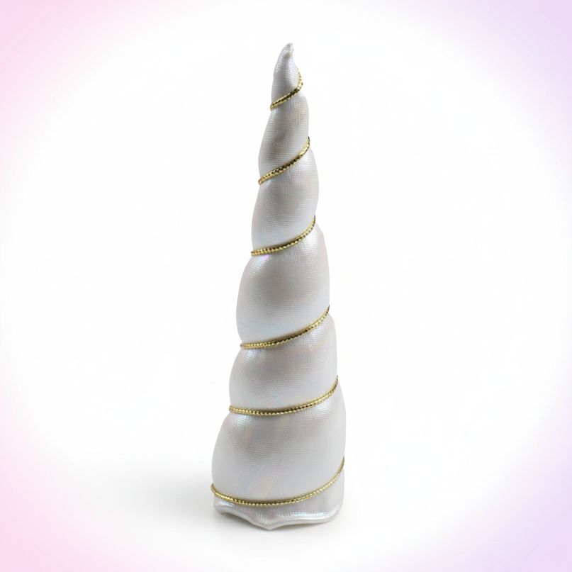 white gold unicorn horn set - white-bg