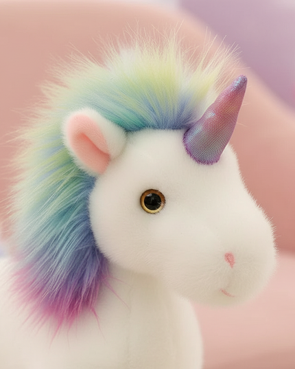 white goodness unicorn plush - detail