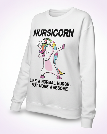 white nursicorn sweater - white-bg