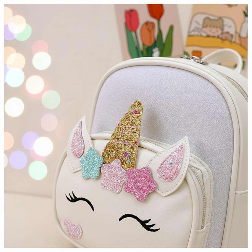 White Unicorn Backpack