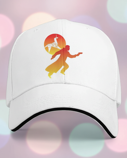white unicorn cap - detail