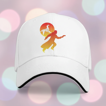 white unicorn cap - detail