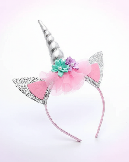white unicorn headband - white-bg