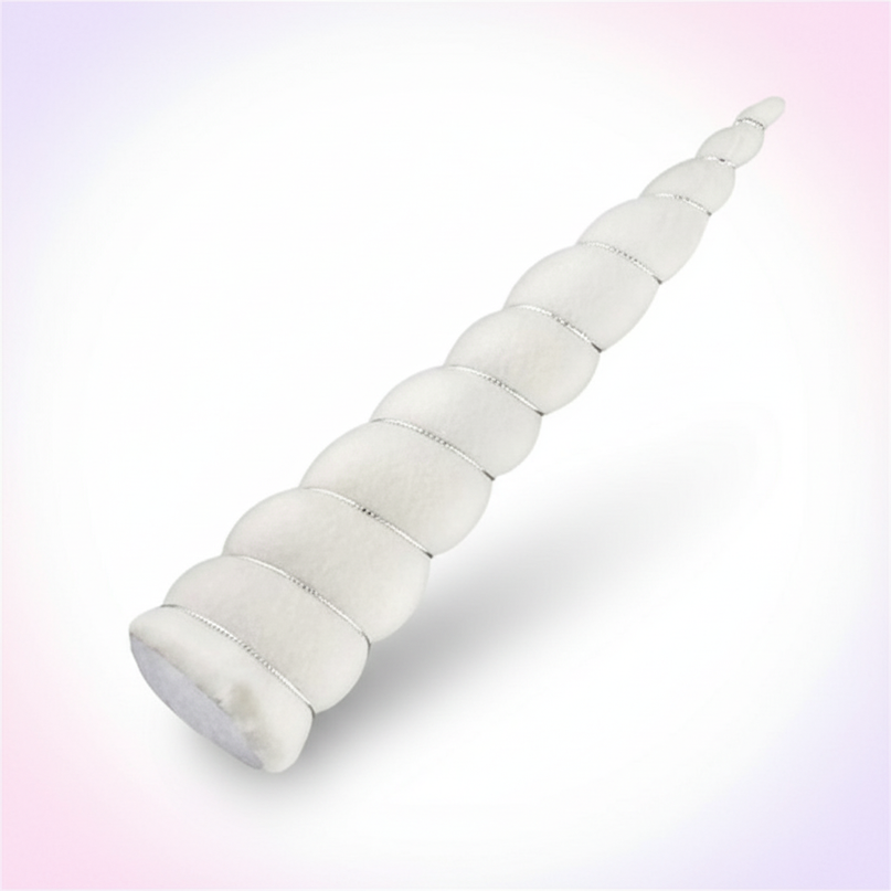 white unicorn horn cosplay prop - white-bg