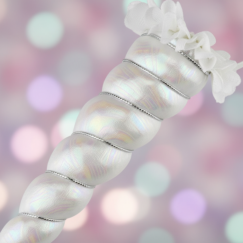 white unicorn horn for cosplay - detail