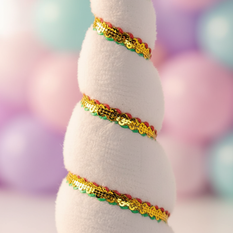 white unicorn horn party pack - detail