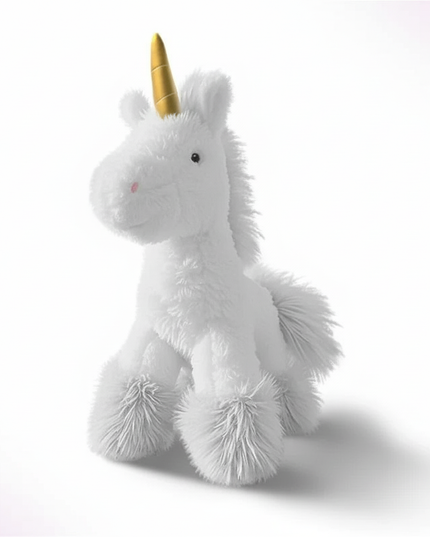 white unicorn pillow - white-bg