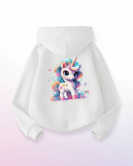 white unicorn zip hoodie - white-bg