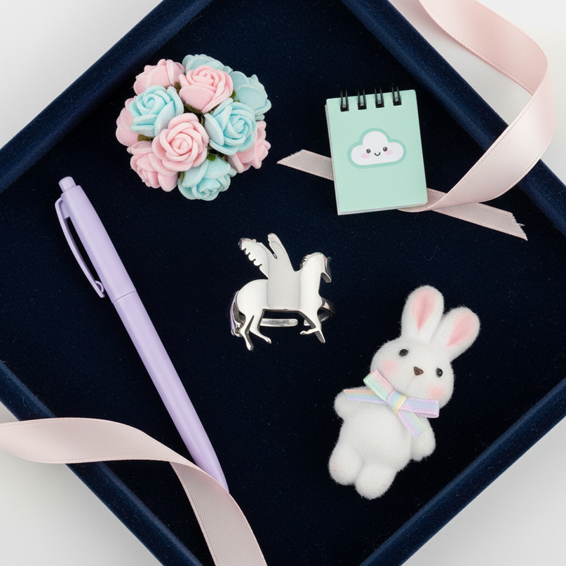 alicorn ring - flat-lay