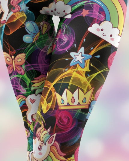 womens unicorn leggings - detail