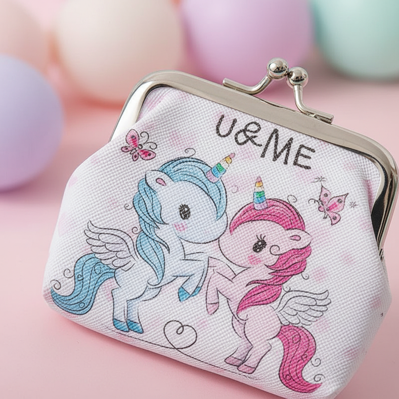 women's unicorn purse - detail