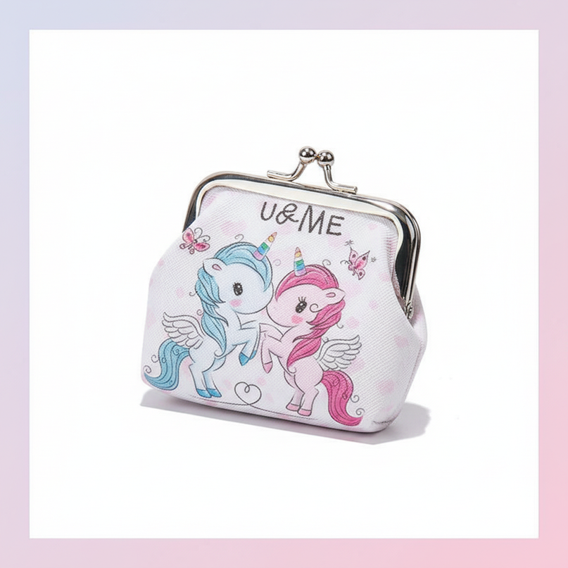 women's unicorn purse - white-bg