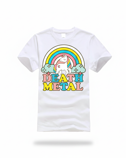 womens unicorn shirt - white-bg