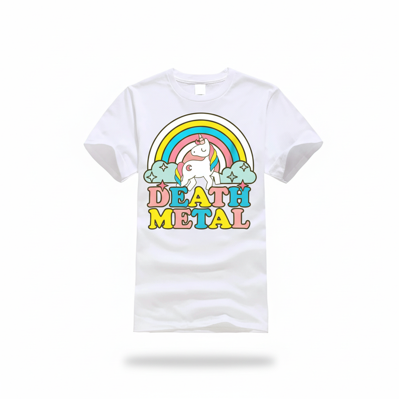 womens unicorn shirt - white-bg